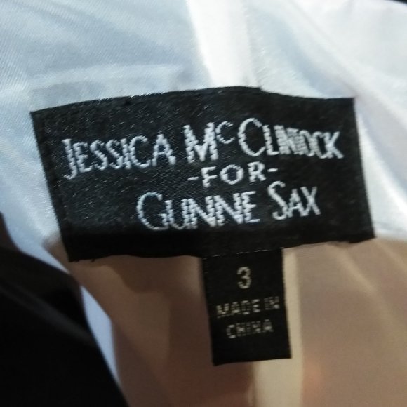 Gunne Sax Jessica McClintock Dress SZ 3 Prom Cockt - Picture 4 of 10